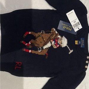 Polo bear cotton sweater